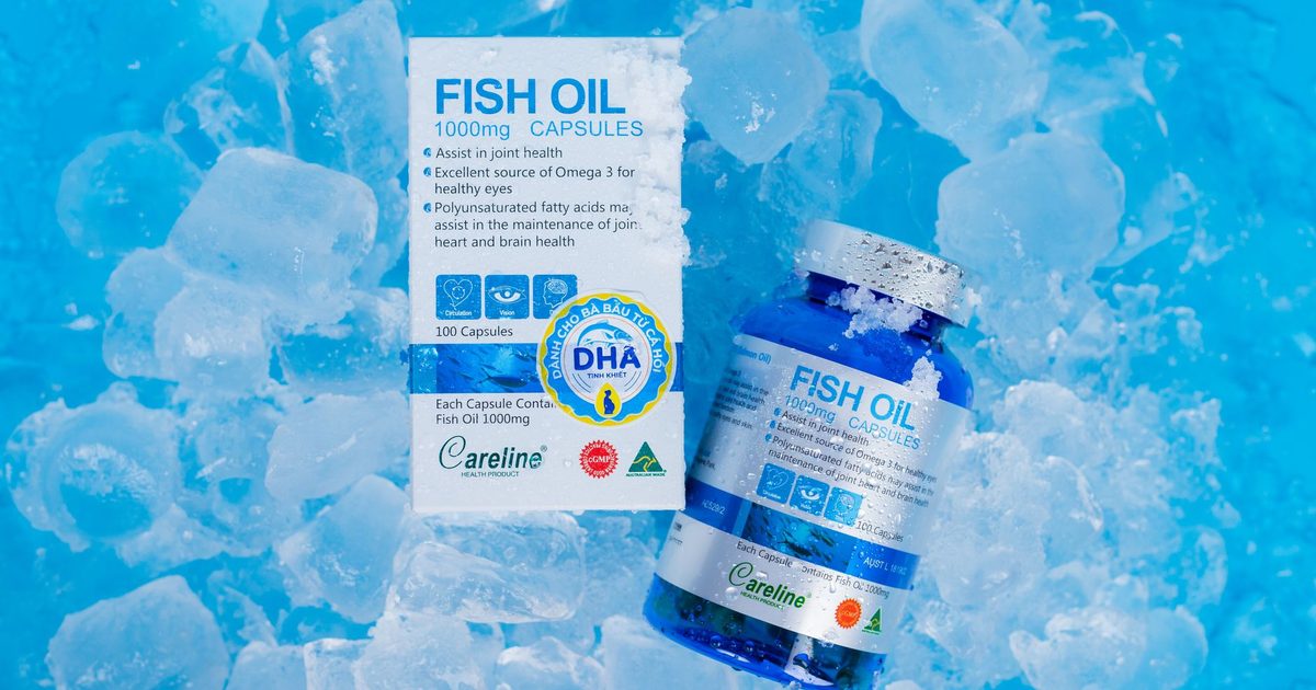 Fish oil capsules and packaging on ice, highlighting Omega 3 benefits for health.
